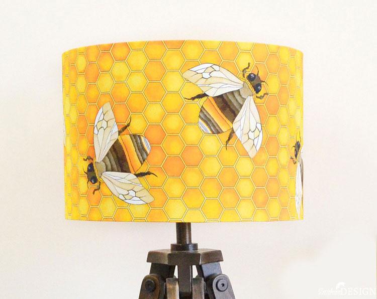 Bee Lampshade by Ceridwen Hazelchild Design