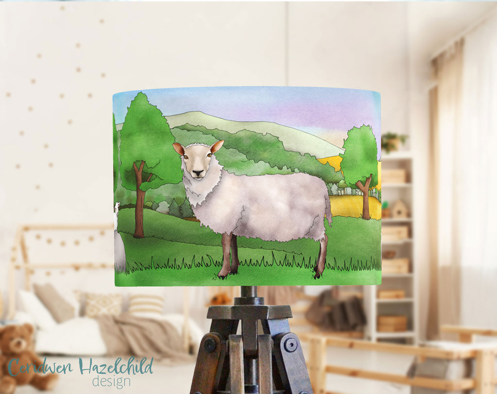 Sheep Lampshade by Ceridwen Hazelchild Design