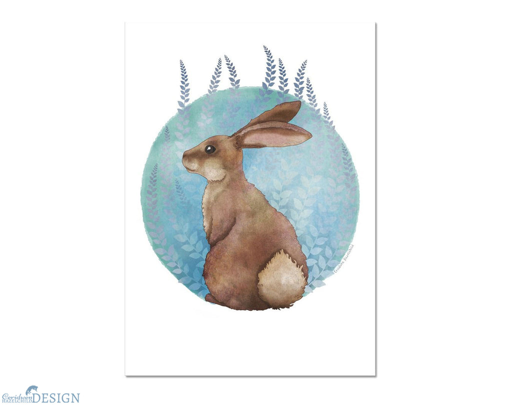Rabbit Giclee Art Print by Ceridwen Hazelchild